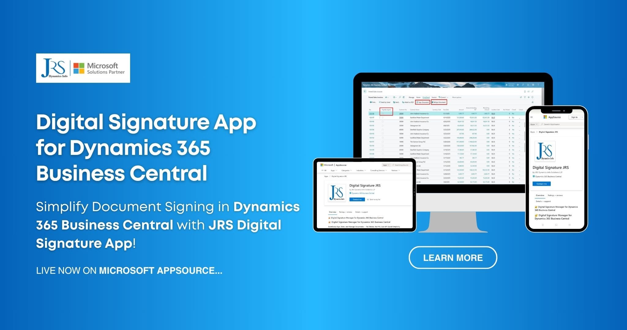 Digital Signature App for Dynamics 365 Business Central